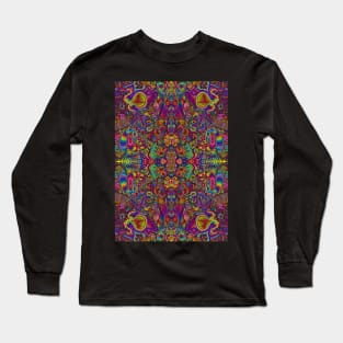 Psychedelic Abstract colourful work 128 Long Sleeve T-Shirt